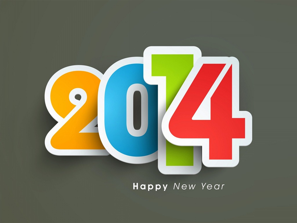 2014 New Year Theme HD Fonds d'écran (2) #9 - 1024x768