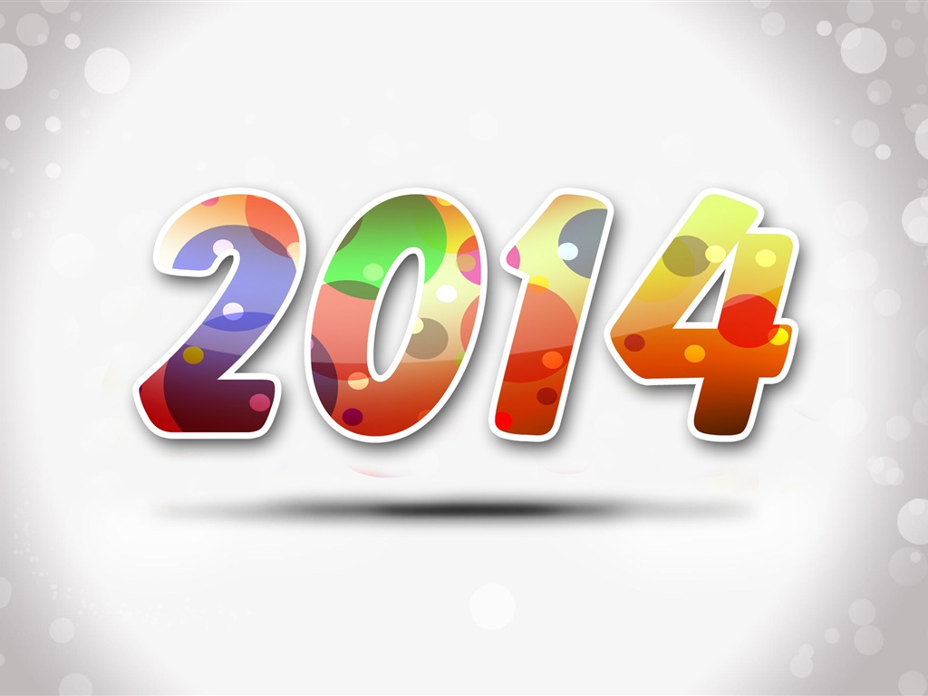 2014 New Year Theme HD Fonds d'écran (2) #17 - 1024x768