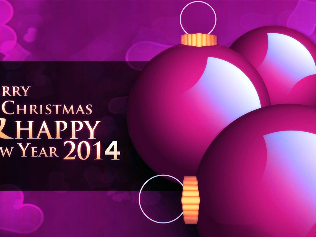 2014 New Year Theme HD Fonds d'écran (2) #18 - 1024x768