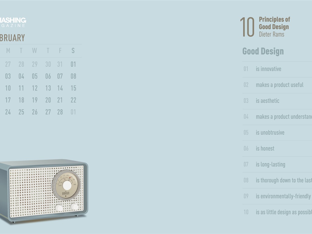 02 2014 Calendar fondo de pantalla (2) #10 - 1024x768