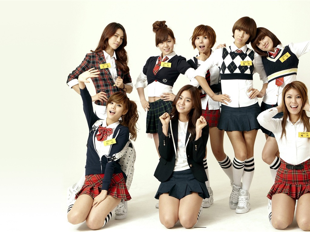 После музыкальные девушки HD обои Школа корейских #19 - 1024x768
