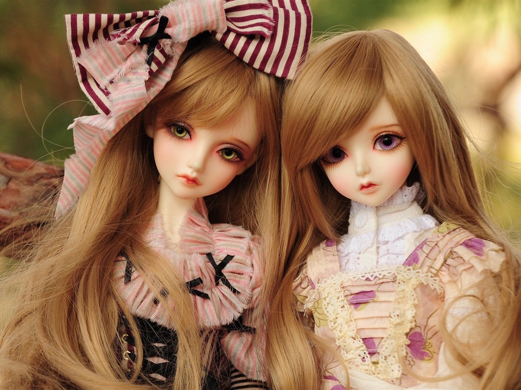 아름다운 슈퍼 Dollfie 장난감 소녀의 HD 배경 화면 #1 - 1024x768