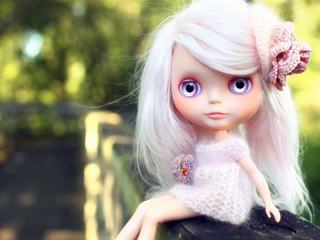 아름다운 슈퍼 Dollfie 장난감 소녀의 HD 배경 화면 #2 - 1024x768