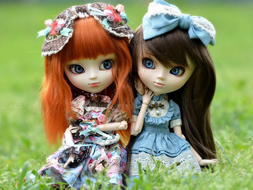 아름다운 슈퍼 Dollfie 장난감 소녀의 HD 배경 화면 #3 - 1024x768
