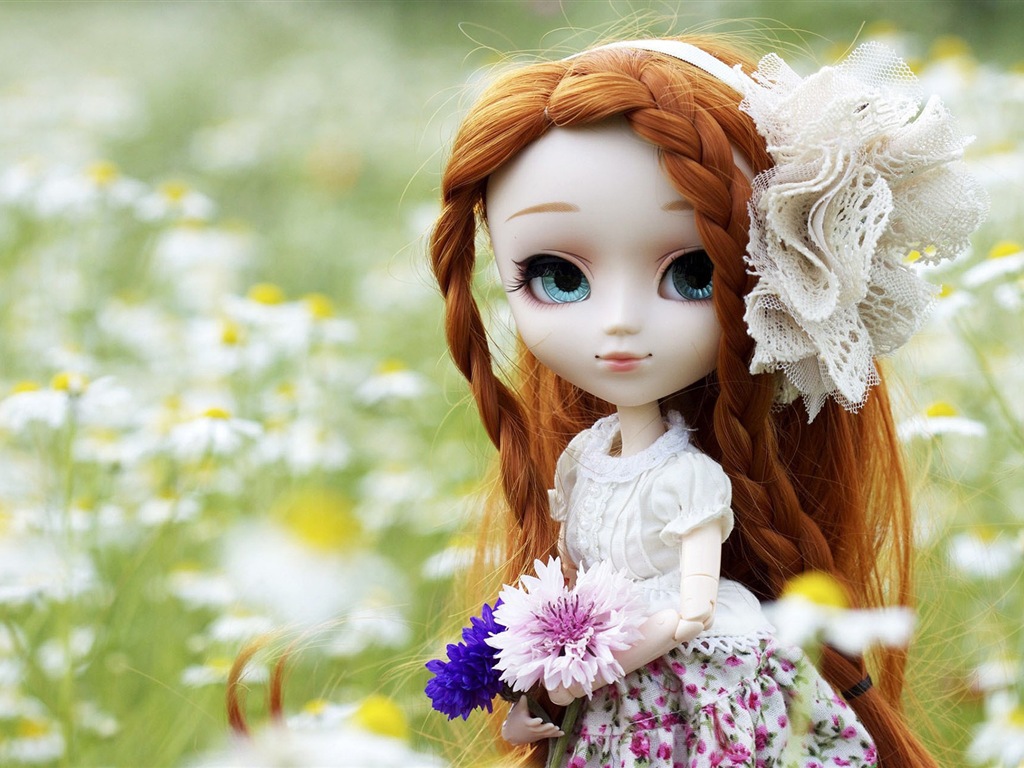 아름다운 슈퍼 Dollfie 장난감 소녀의 HD 배경 화면 #4 - 1024x768