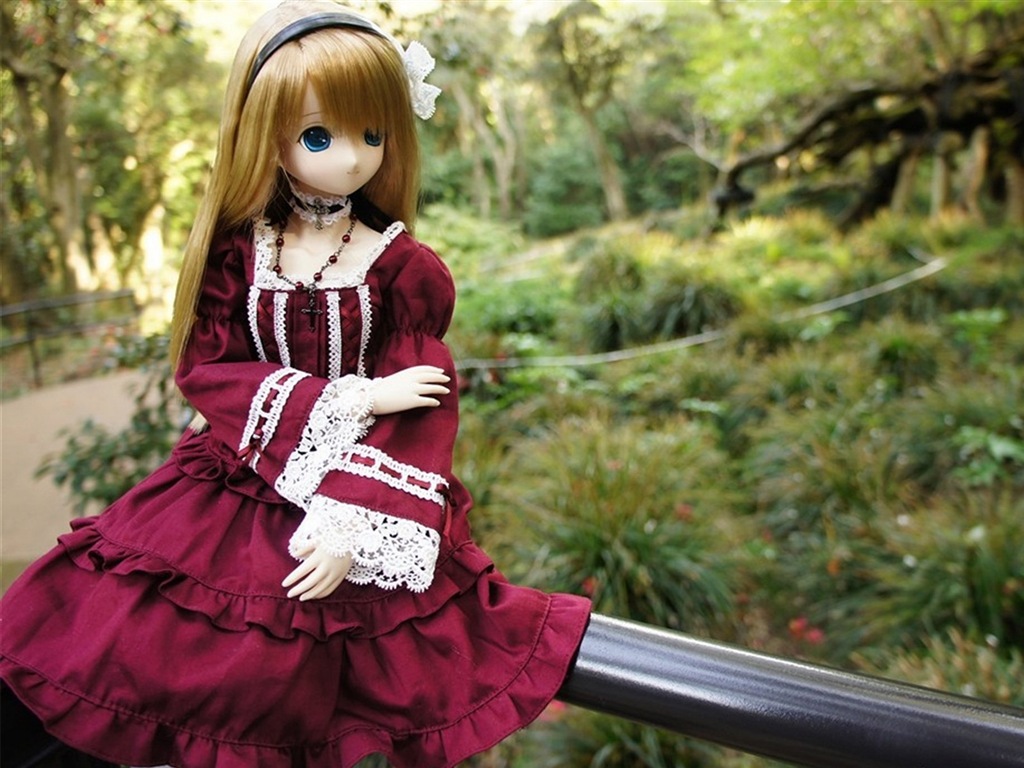 아름다운 슈퍼 Dollfie 장난감 소녀의 HD 배경 화면 #6 - 1024x768