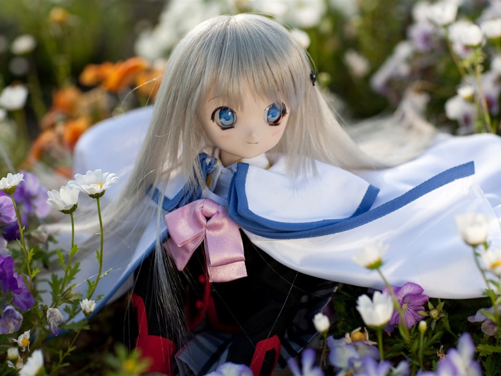 아름다운 슈퍼 Dollfie 장난감 소녀의 HD 배경 화면 #7 - 1024x768