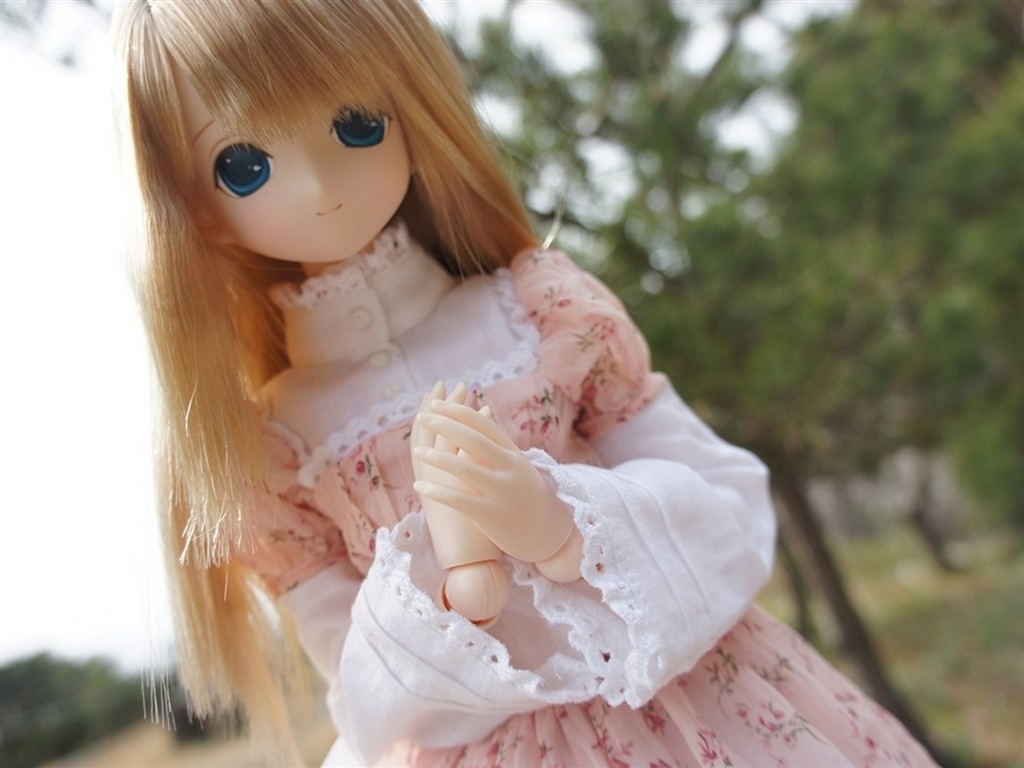 아름다운 슈퍼 Dollfie 장난감 소녀의 HD 배경 화면 #13 - 1024x768