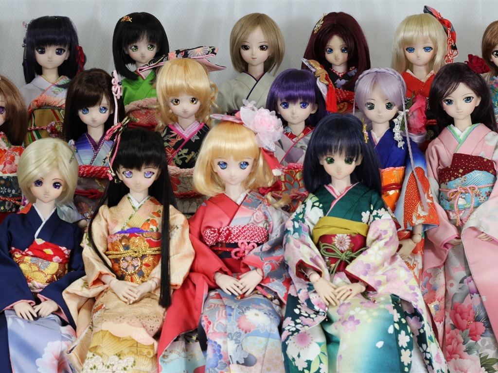 아름다운 슈퍼 Dollfie 장난감 소녀의 HD 배경 화면 #16 - 1024x768