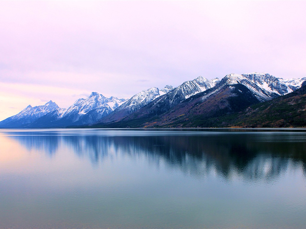 아름다운 산, 호수, 숲, 윈도우 8 테마의 HD 배경 화면 #4 - 1024x768