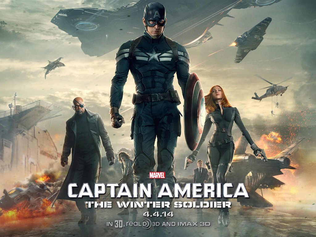 Капитан Америка: Зимний Солдат HD обои #1 - 1024x768