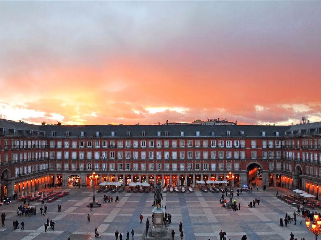 Capital española de Madrid, ciudad paisaje fondos de pantalla de alta definición #2 - 1024x768