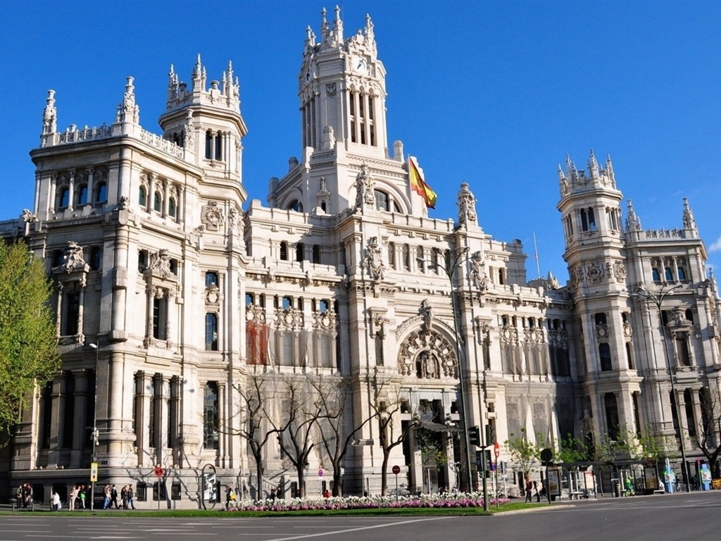 Capital española de Madrid, ciudad paisaje fondos de pantalla de alta definición #4 - 1024x768