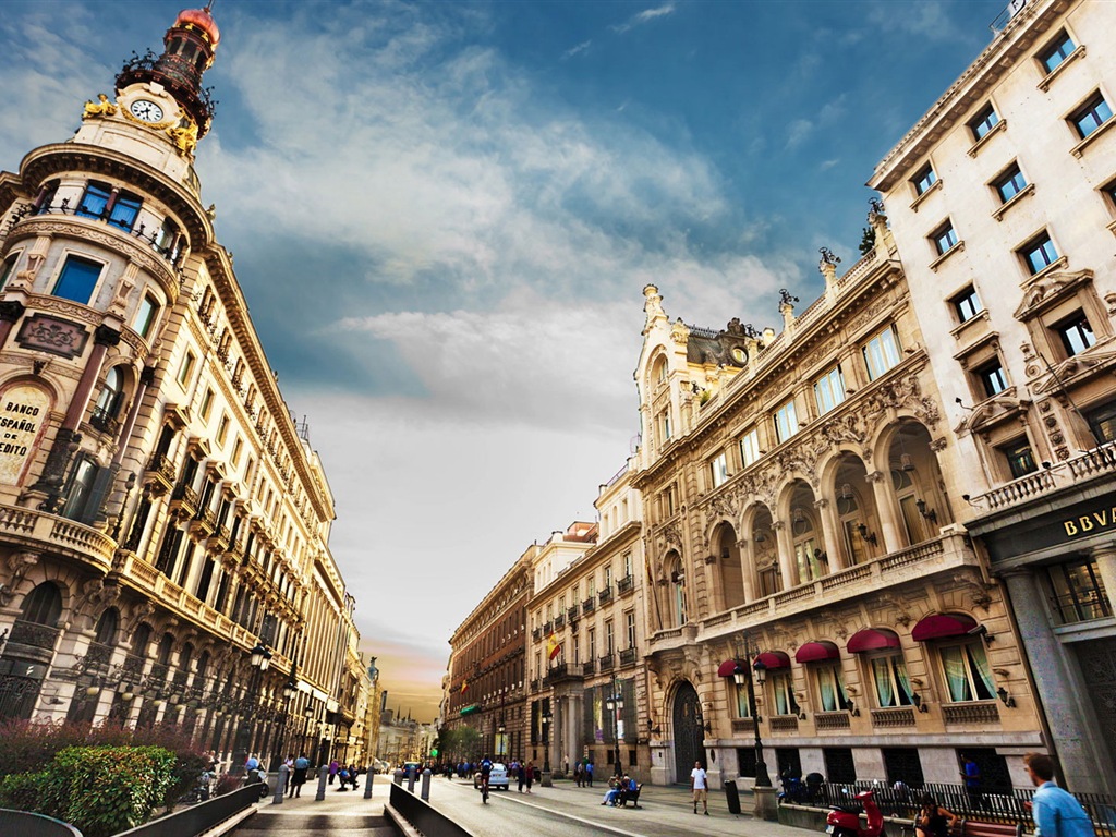Hlavní město Španělska Madrid, městské scenérie HD Tapety na plochu #5 - 1024x768