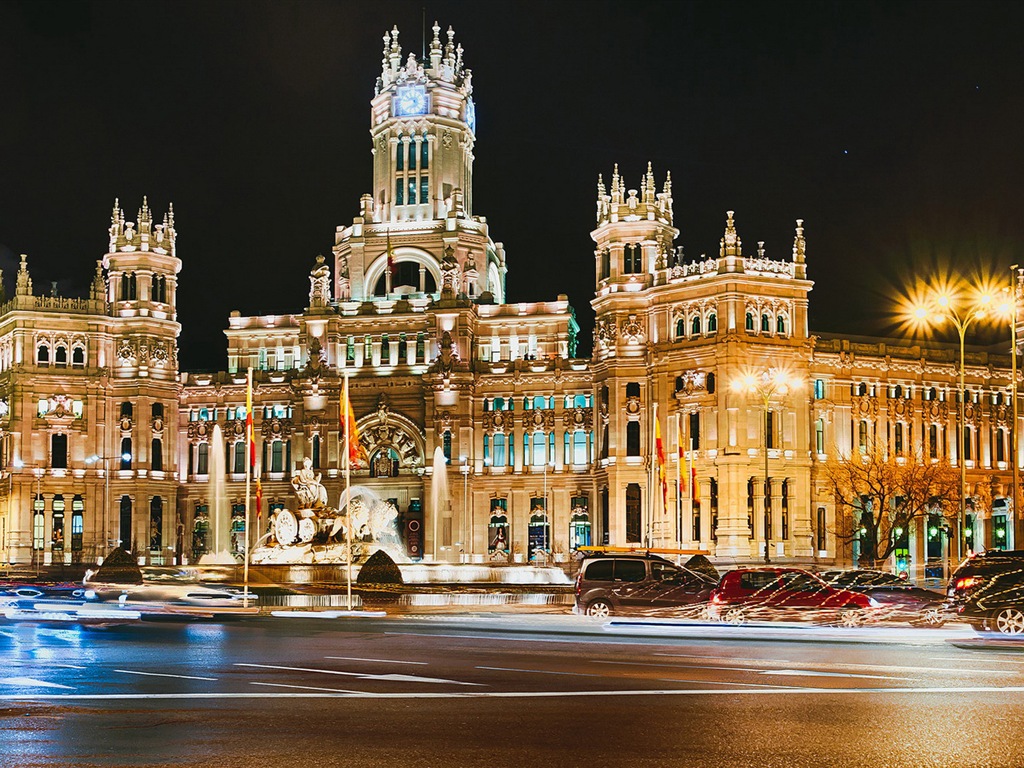 Capital española de Madrid, ciudad paisaje fondos de pantalla de alta definición #10 - 1024x768