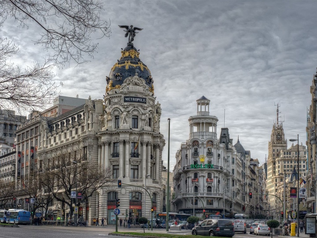 Hlavní město Španělska Madrid, městské scenérie HD Tapety na plochu #11 - 1024x768
