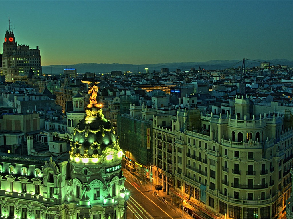 Hlavní město Španělska Madrid, městské scenérie HD Tapety na plochu #13 - 1024x768
