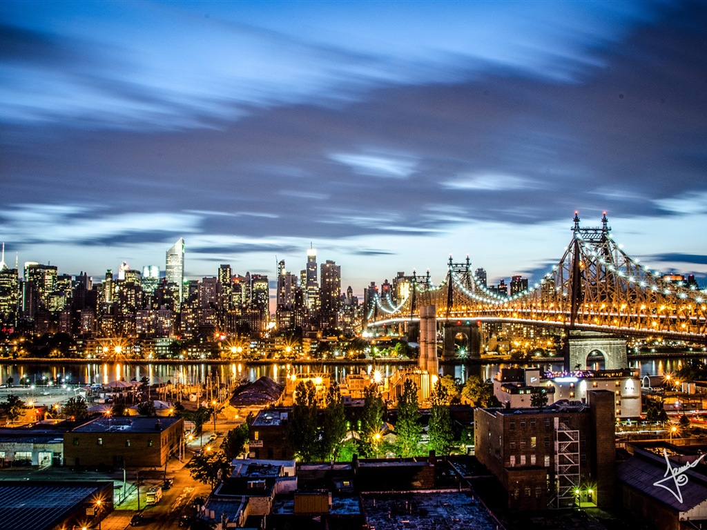 뉴욕의 도시 풍경, 마이크로 소프트 윈도우 8의 HD 배경 화면 #3 - 1024x768