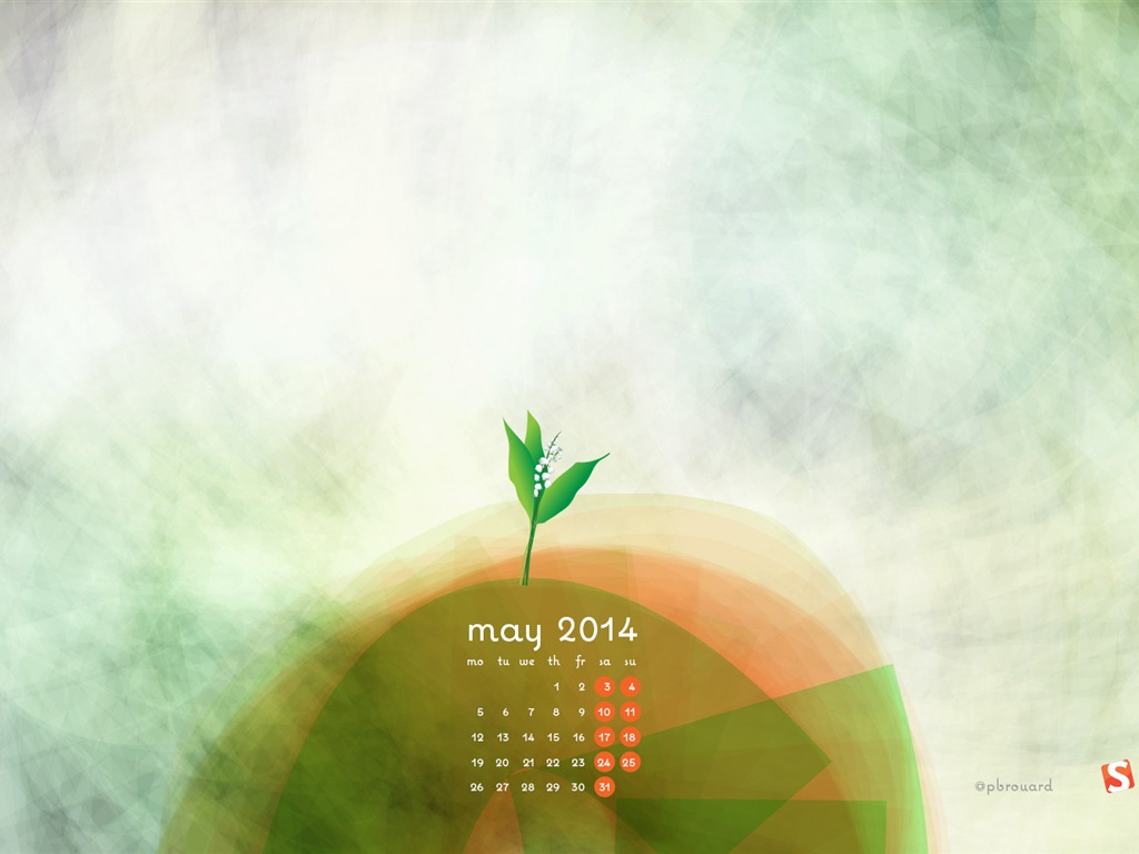 Mai 2014 Kalender Wallpaper (2) #8 - 1024x768