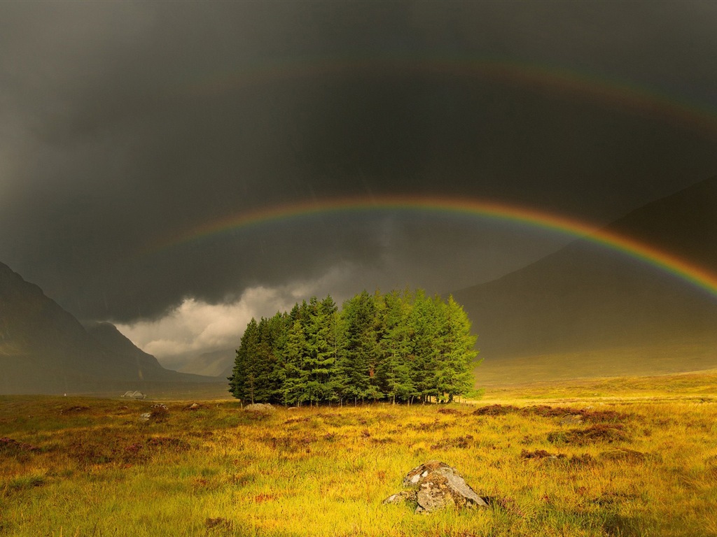 美しい虹の風景のHDの壁紙 #6 - 1024x768
