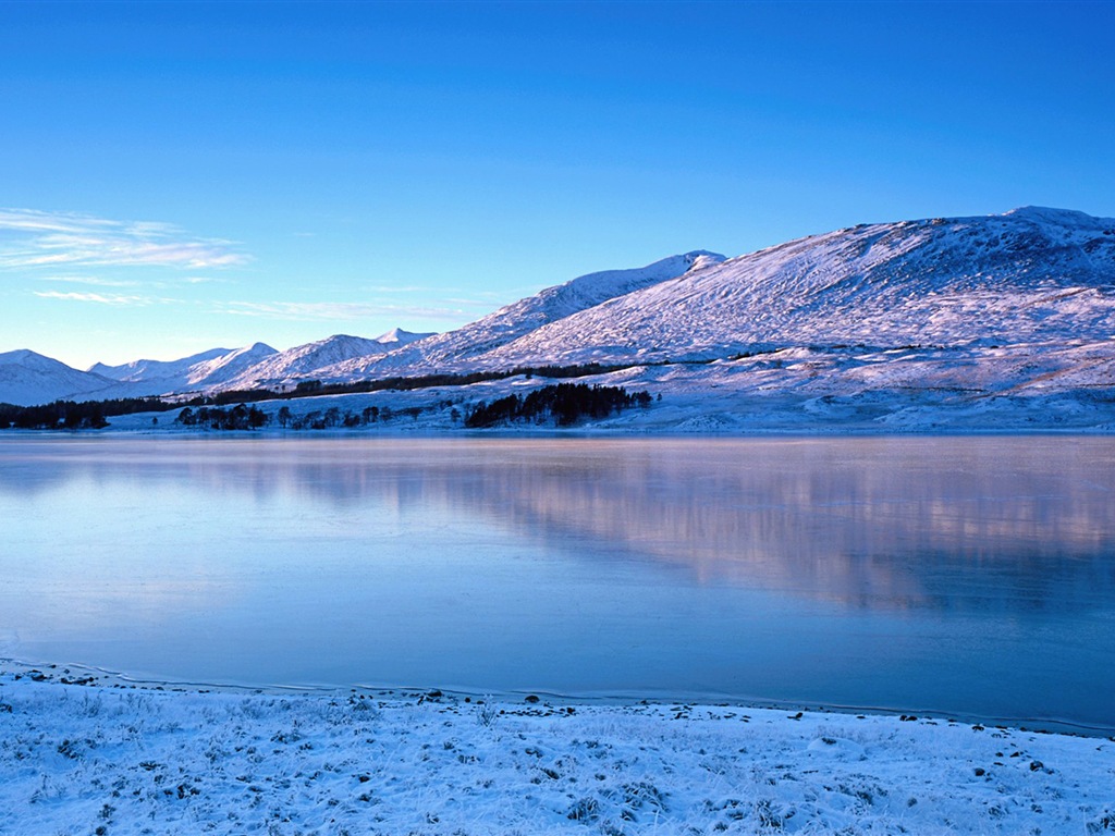Krásná zima sníh, Windows 8 panoramatické, širokoúhlé tapety #5 - 1024x768