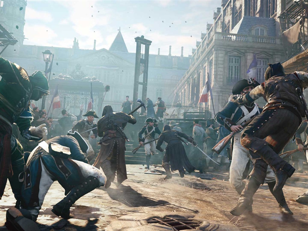 2014 Assassin 's Creed: Unité Fonds d'écran HD #3 - 1024x768
