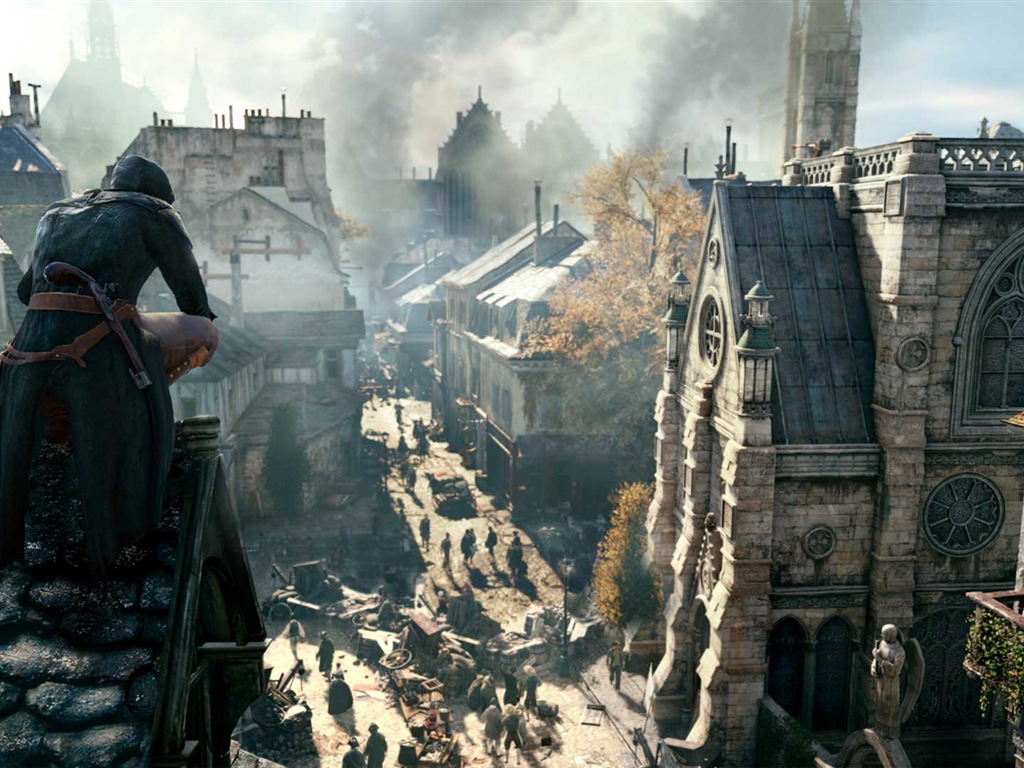 2014 Assassin's Creed: Unity 刺客信条：大革命 高清壁纸21 - 1024x768