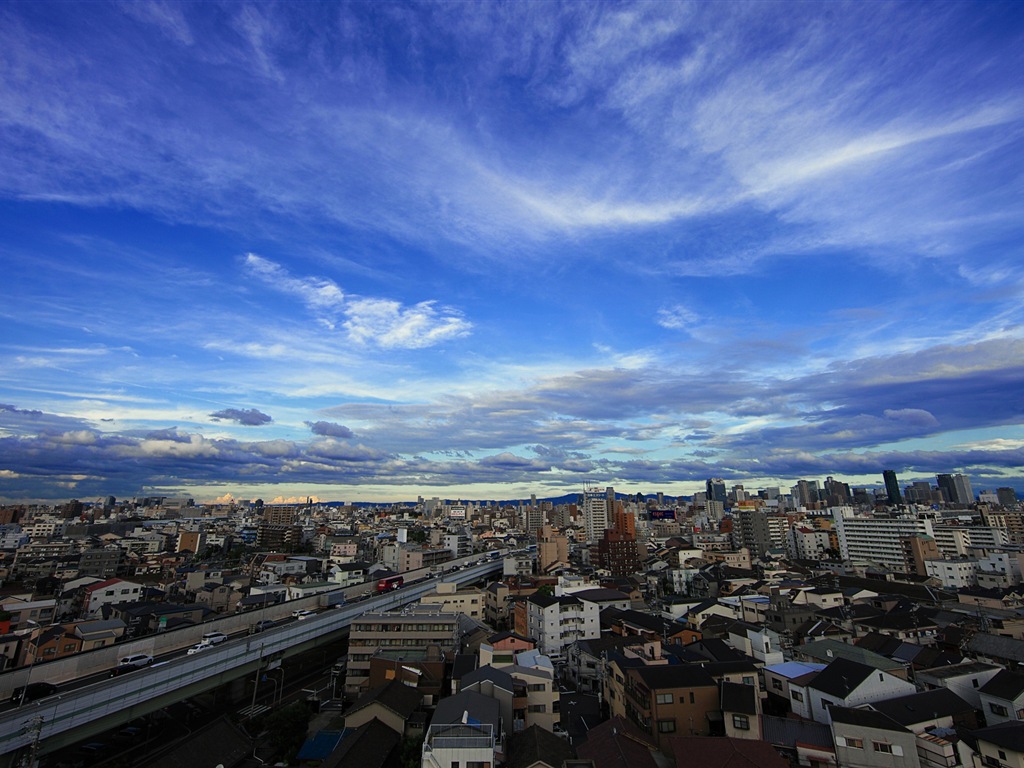 일본의 도시 아름다운 풍경, 윈도우 8 테마 배경 화면 #4 - 1024x768