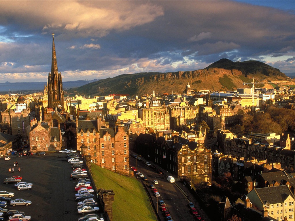 에든버러, 스코틀랜드의 HD 배경 화면의 아름다운 도시 #13 - 1024x768