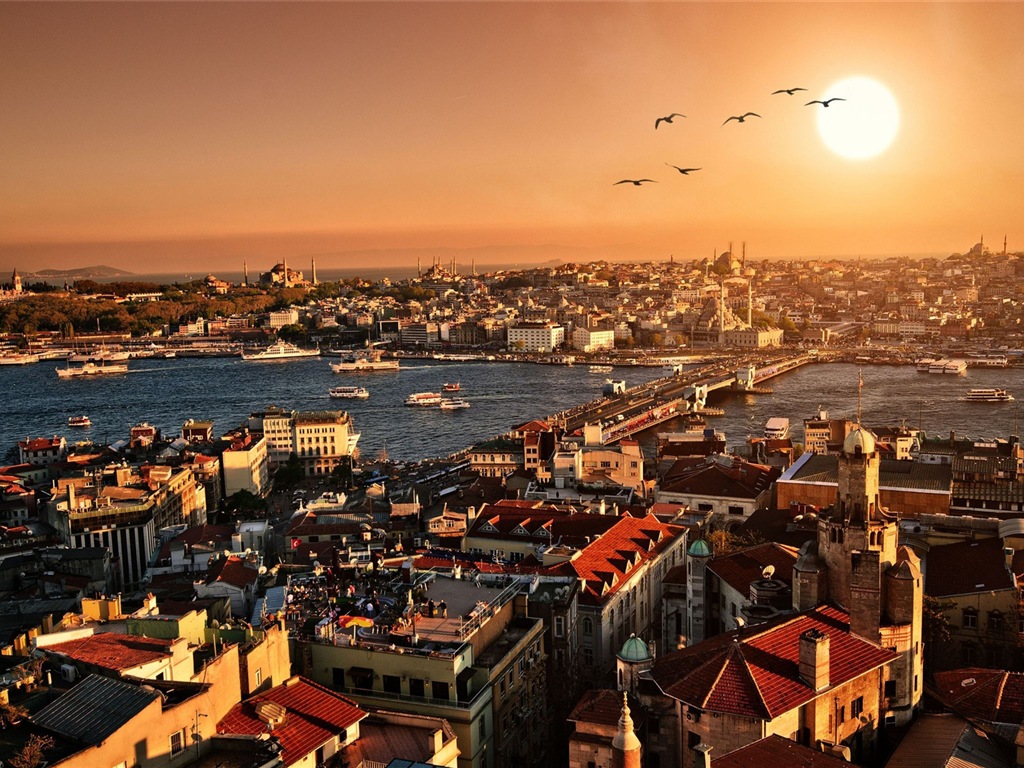 Istanbul, Turquie fonds d'écran HD #10 - 1024x768