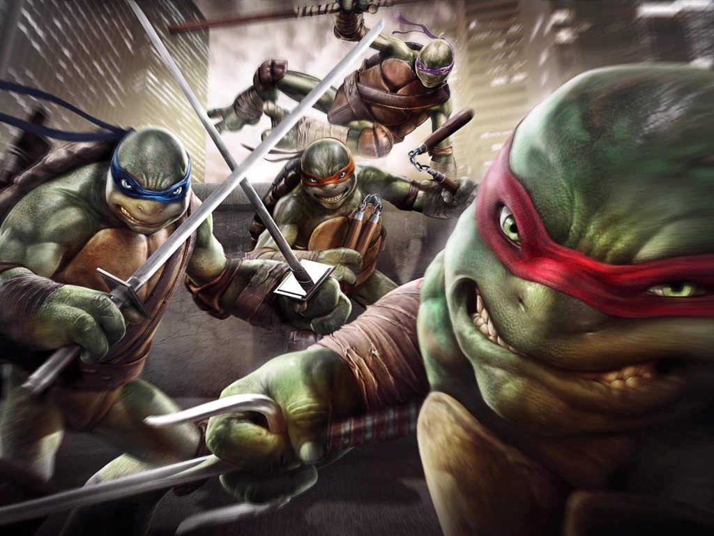 2014 fondos de pantalla de la película Teenage Mutant Ninja Turtles HD #19 - 1024x768