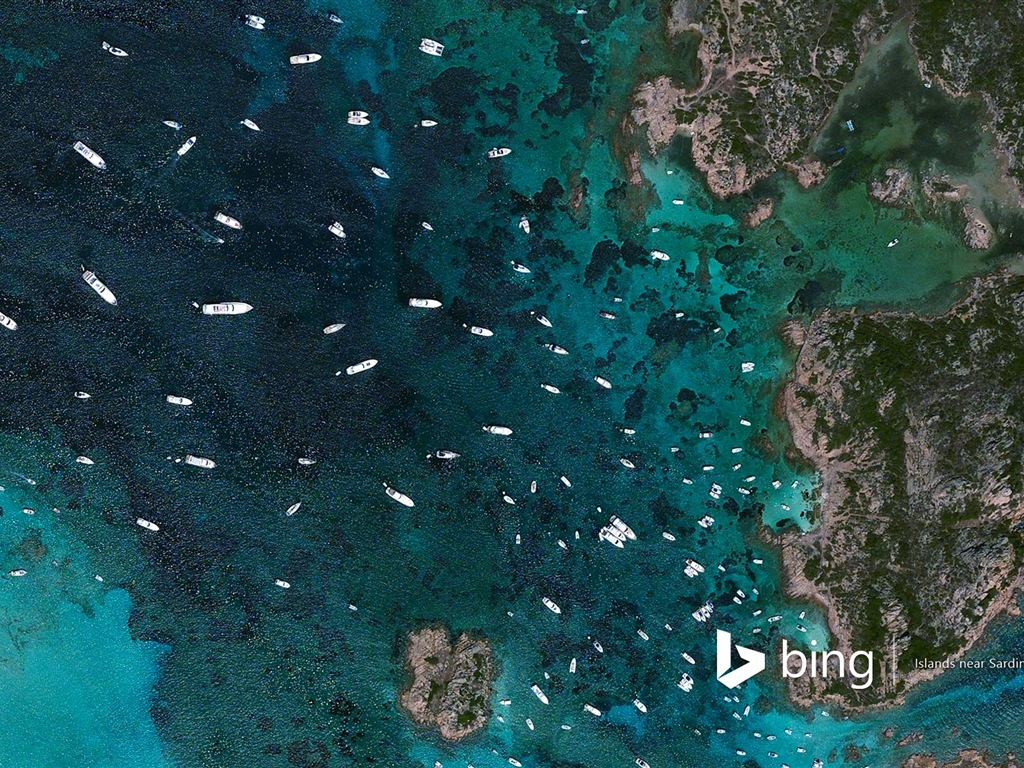 Microsoft Bing HD обои: Вид с воздуха на Европе #2 - 1024x768