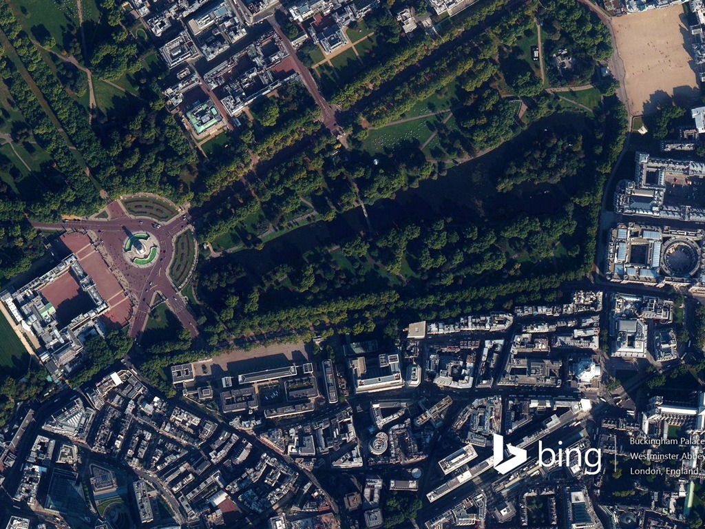 Microsoft Bing HD обои: Вид с воздуха на Европе #3 - 1024x768