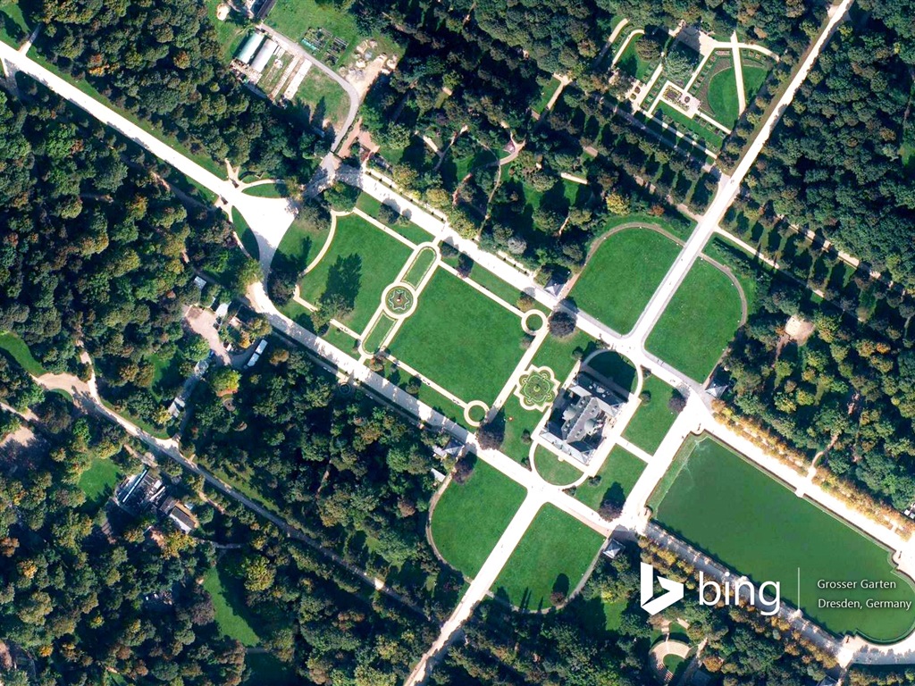 Microsoft Bing HD обои: Вид с воздуха на Европе #7 - 1024x768