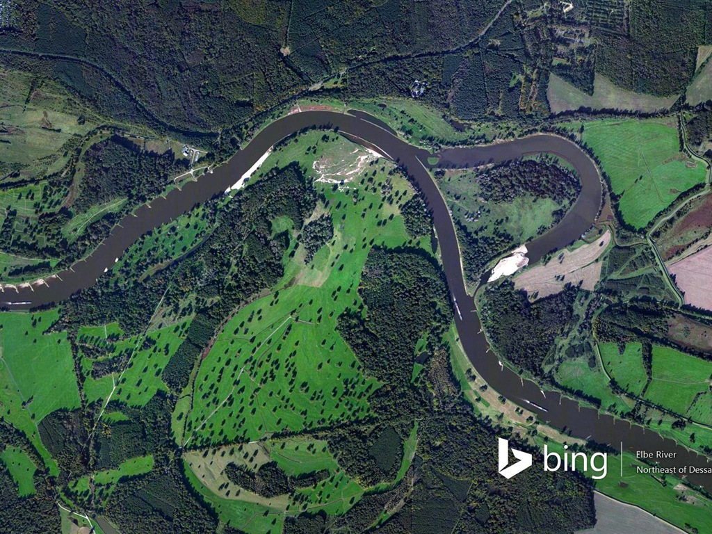 Microsoft Bing HD обои: Вид с воздуха на Европе #9 - 1024x768