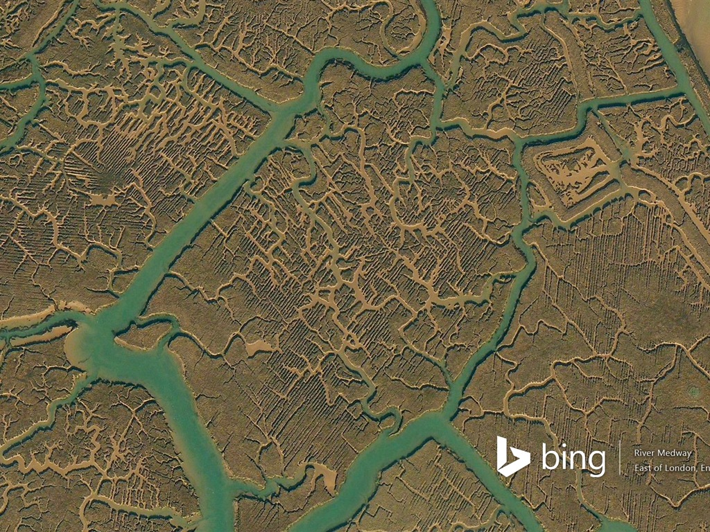Microsoft Bing HD обои: Вид с воздуха на Европе #11 - 1024x768