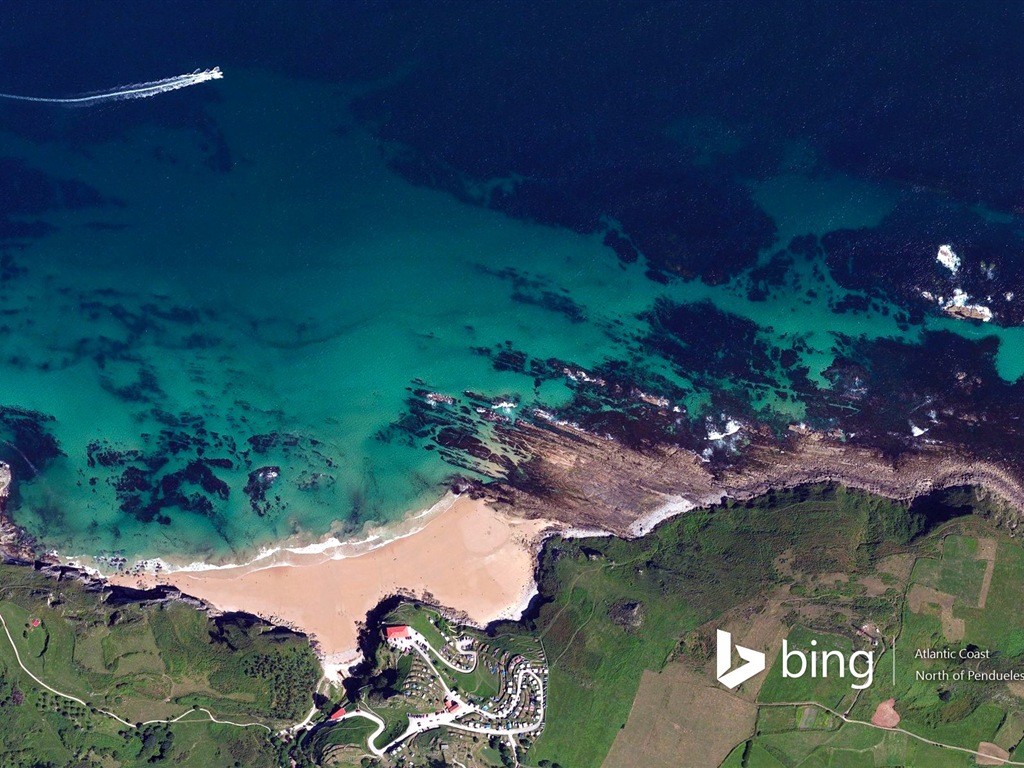 Microsoft Bing HD обои: Вид с воздуха на Европе #13 - 1024x768
