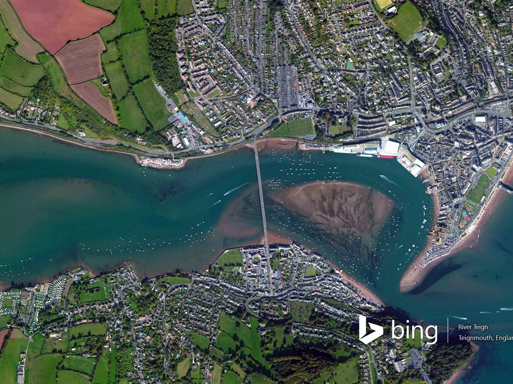 Microsoft Bing HD Wallpapers: Luftaufnahme von Europa #15 - 1024x768