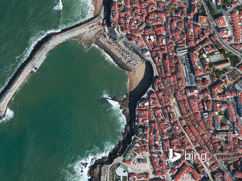 Microsoft Bing HD обои: Вид с воздуха на Европе #17 - 1024x768