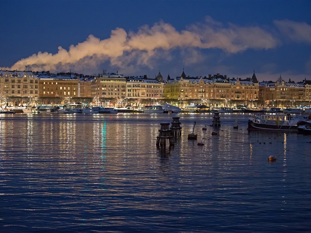 Stockholm, Švédsko, město krajina tapety #3 - 1024x768