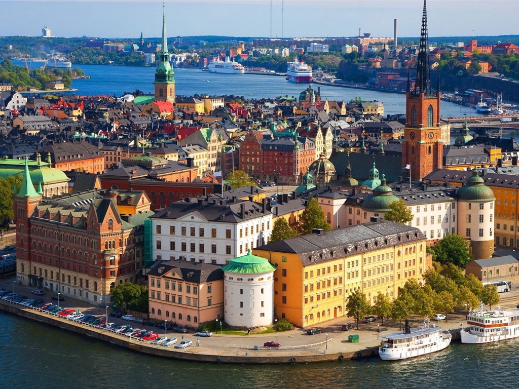 瑞典首都 斯德哥尔摩 城市风景壁纸8 - 1024x768