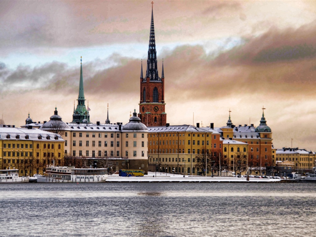 瑞典首都 斯德哥尔摩 城市风景壁纸17 - 1024x768