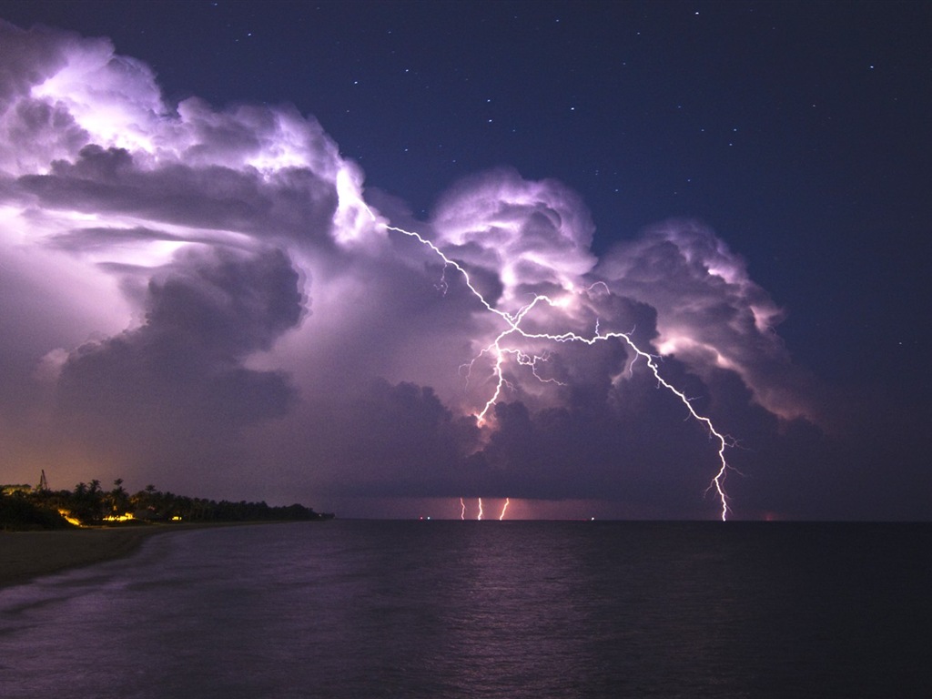 Lightning thunder HD wallpapers #11 - 1024x768