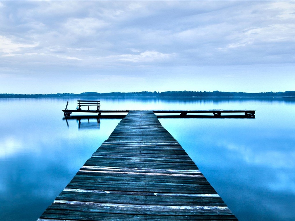 Pier und Brücke HD Wallpaper #11 - 1024x768