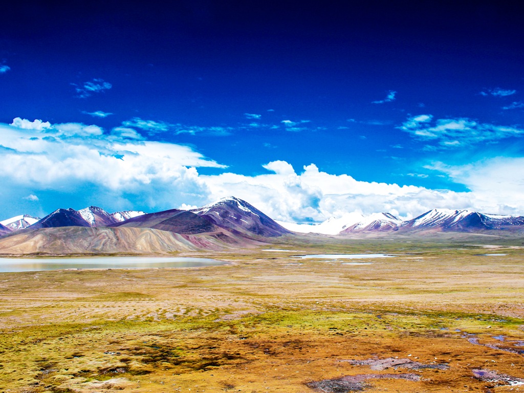 Qinghai Plateau krásné scenérie tapety #1 - 1024x768