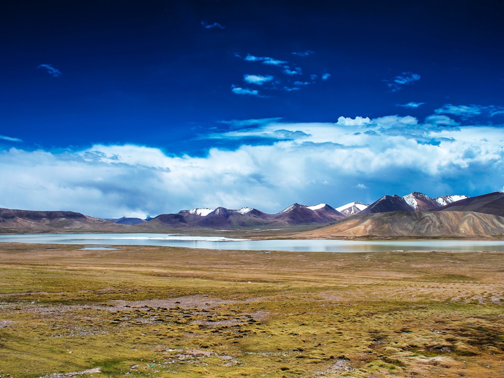 Plateau Qinghai beau fond d'écran de paysage #11 - 1024x768