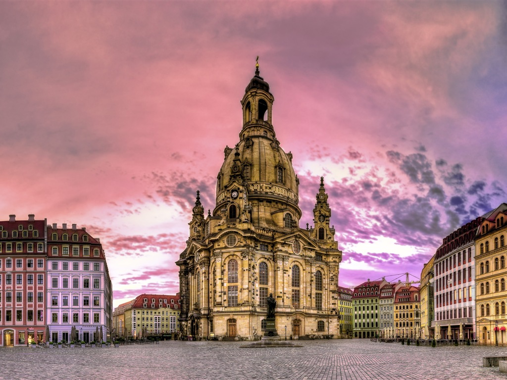 HD обои городской пейзаж Германия Дрезден #1 - 1024x768