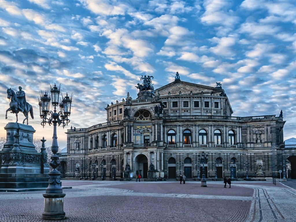 HD обои городской пейзаж Германия Дрезден #4 - 1024x768
