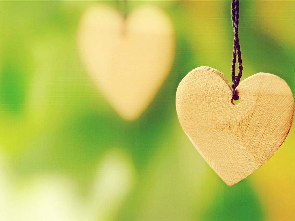 The theme of love, creative heart-shaped HD wallpapers #20 - 1024x768