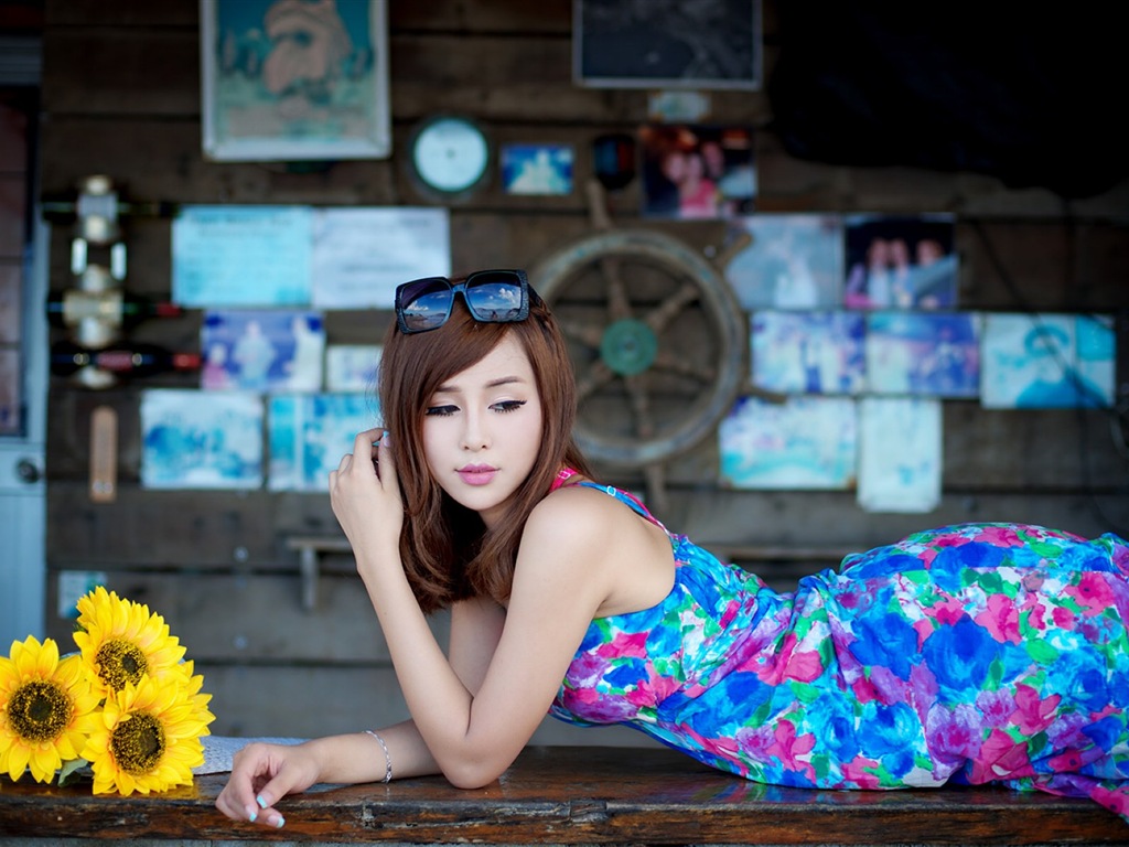 Pure seductive Oriental girls HD wallpapers #15 - 1024x768